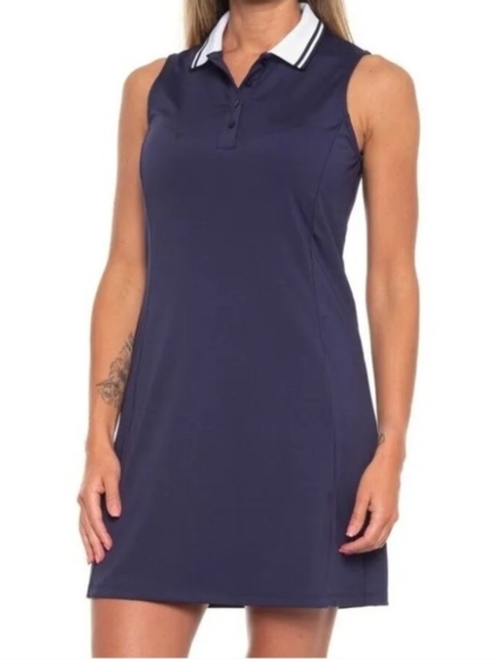 Tommy Bahama Golf/Tennis Dress Womens Large Navy Blue Preppy Sporty Athleisure